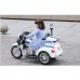 12V Kids Ride On Police Motorcycle Tricycle Motorbike with Siren Lights, Walkie Talkie